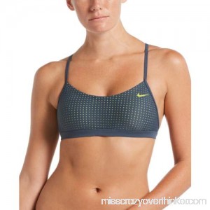 Nike Swim Women's Sport Mesh Crossback Bikini Top Monsoon Blue B07PZVJSNG